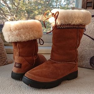 UGG "Ultimate Cuff" Lined Leather Boot